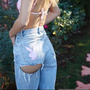 Playboy by PacSun Bunny 90s Boyfriend Jeans